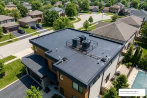 asphalt flat roof