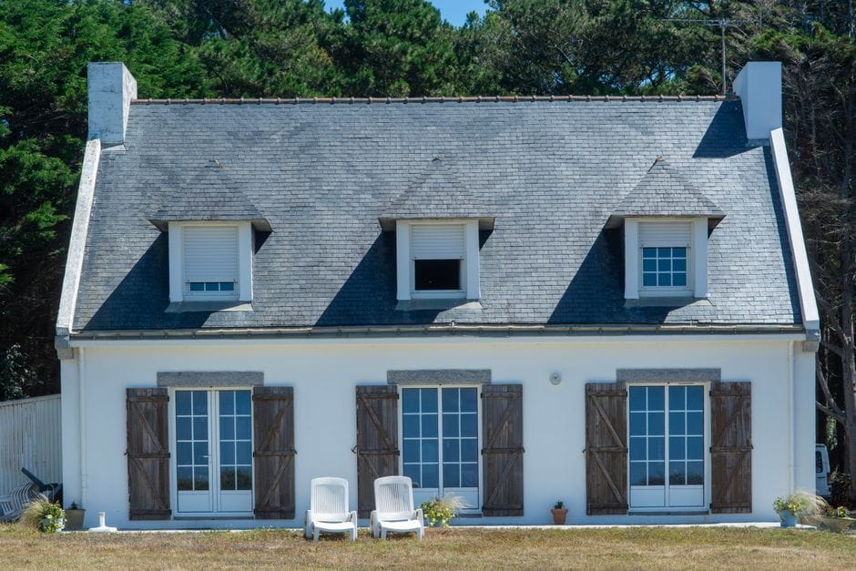 slate roofing on luxury home
