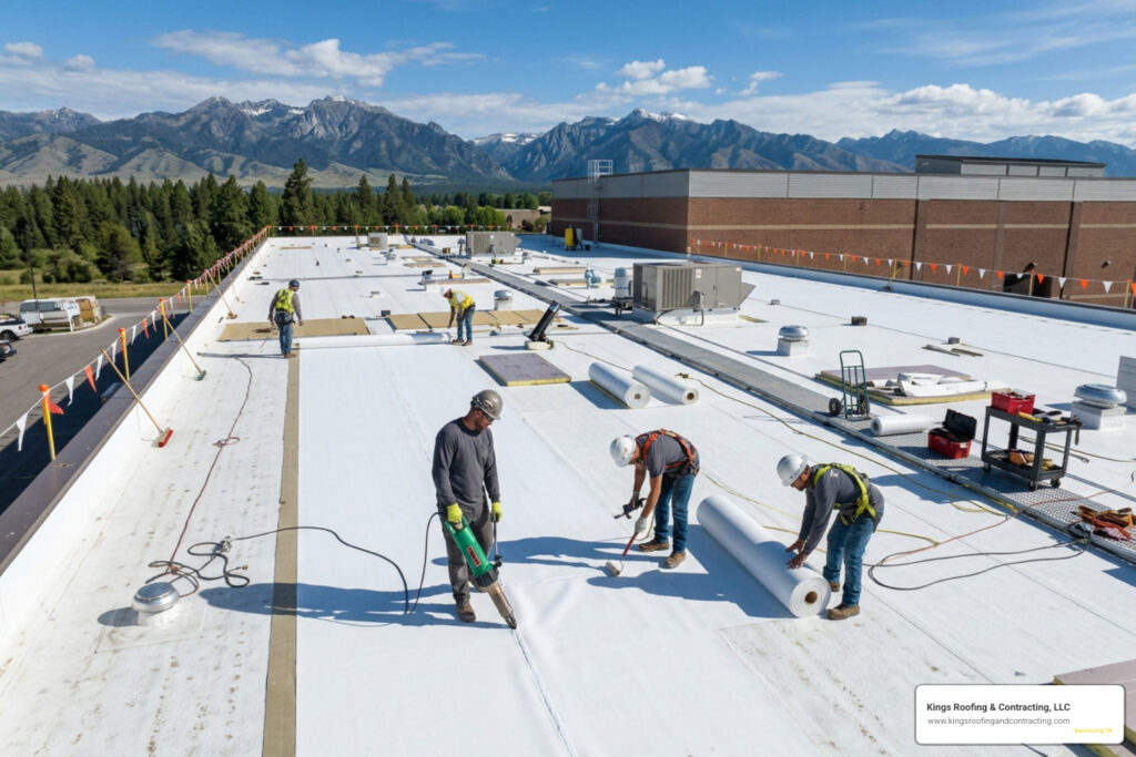 commercial roofer Idaho USA commercial building roof