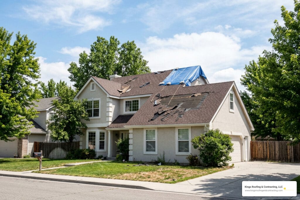 storm-damaged residential roof Boise