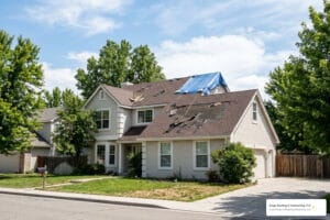 storm-damaged residential roof Boise